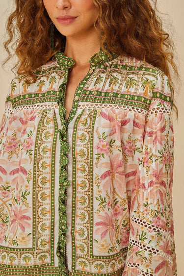 Palm Dream Off-white Blouse-Tops-Farm Rio-Debs Boutique